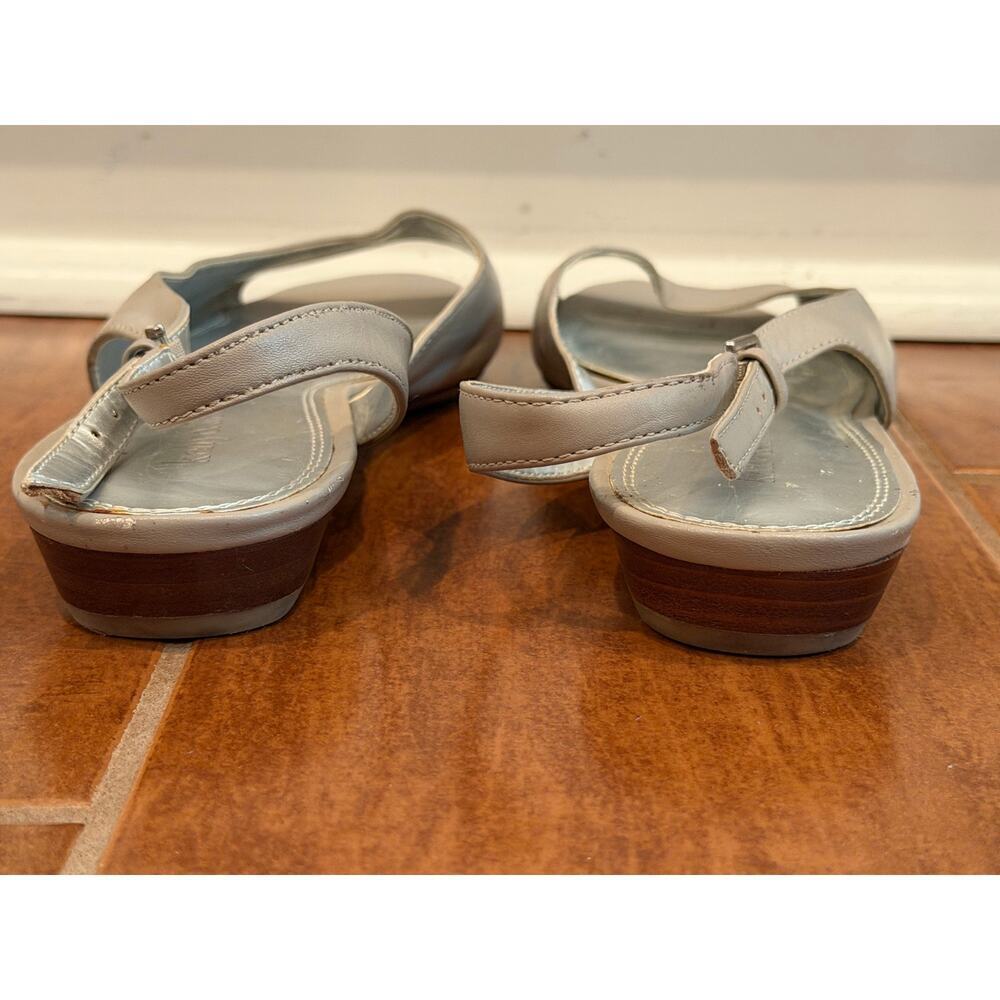 Kelly and Katie Taupe Flat Slingback Open Toe Shoes Women’s Size 8 - Picture 4 of 8